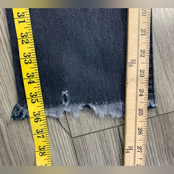 R13 Womens Distressed Boyfriend Jeans‎ in Jake Black Size 24 - Picture 5 of 15